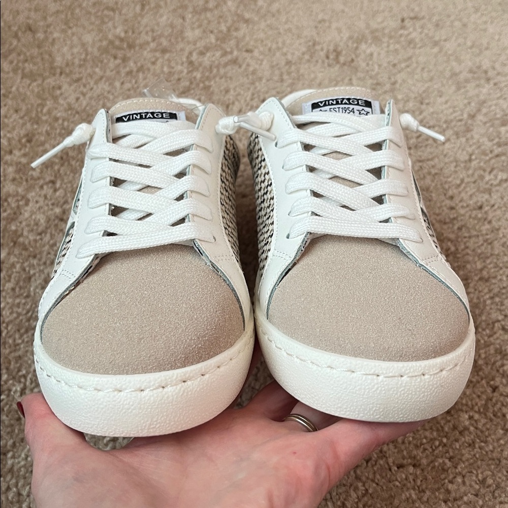 NIB Vintage Havana Carla Tweed Sneakers - Picture 5 of 10